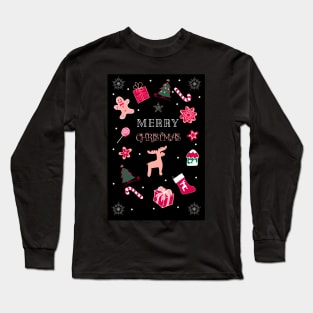 Winter Christmas  Festive Holiday Mood Long Sleeve T-Shirt